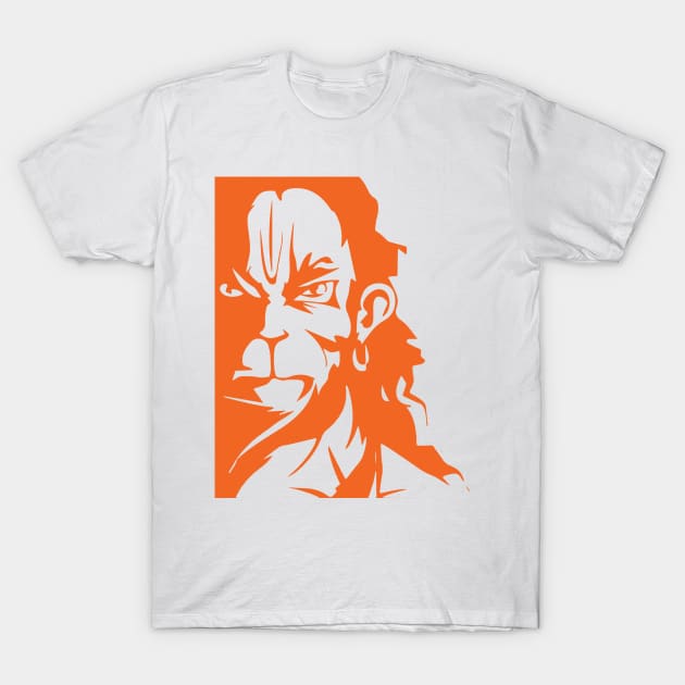 Hanuman Hindu God Jai Shri Ram T-Shirt by alltheprints